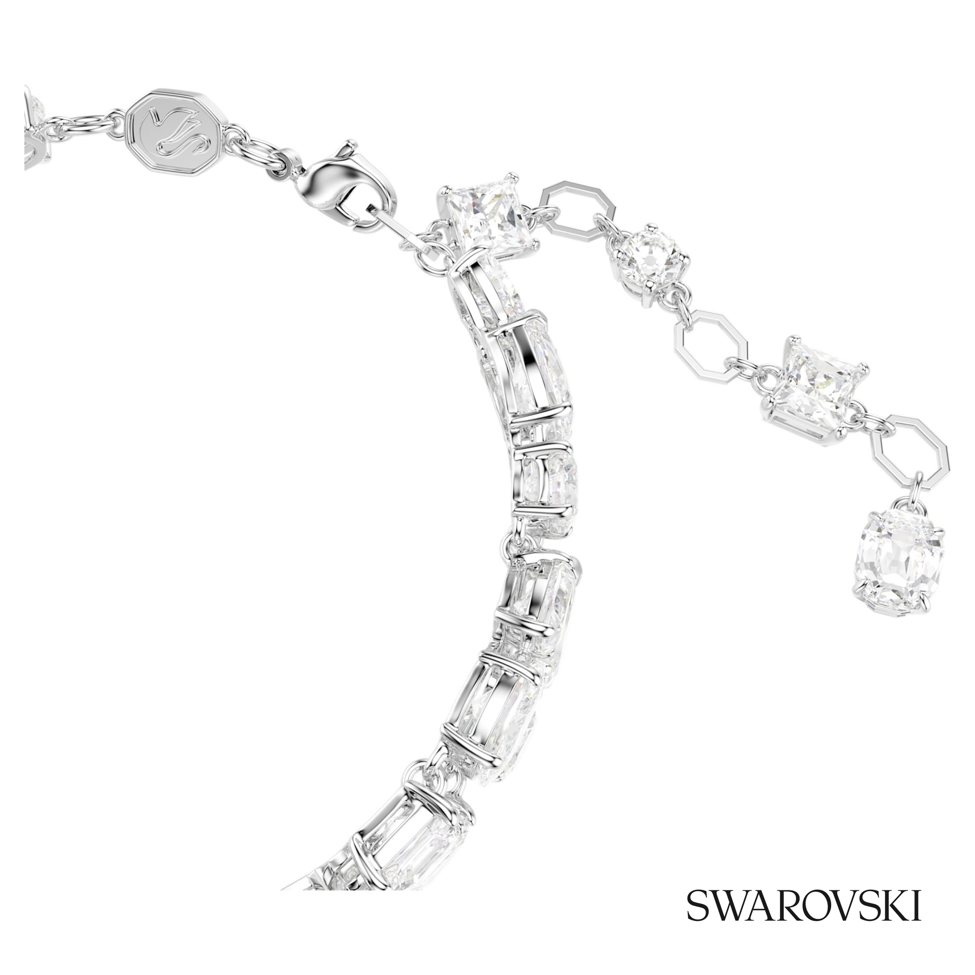 Swarovski Mesmera bracelet, Mixed cuts, White, Rhodium – item 5669927 image 3
