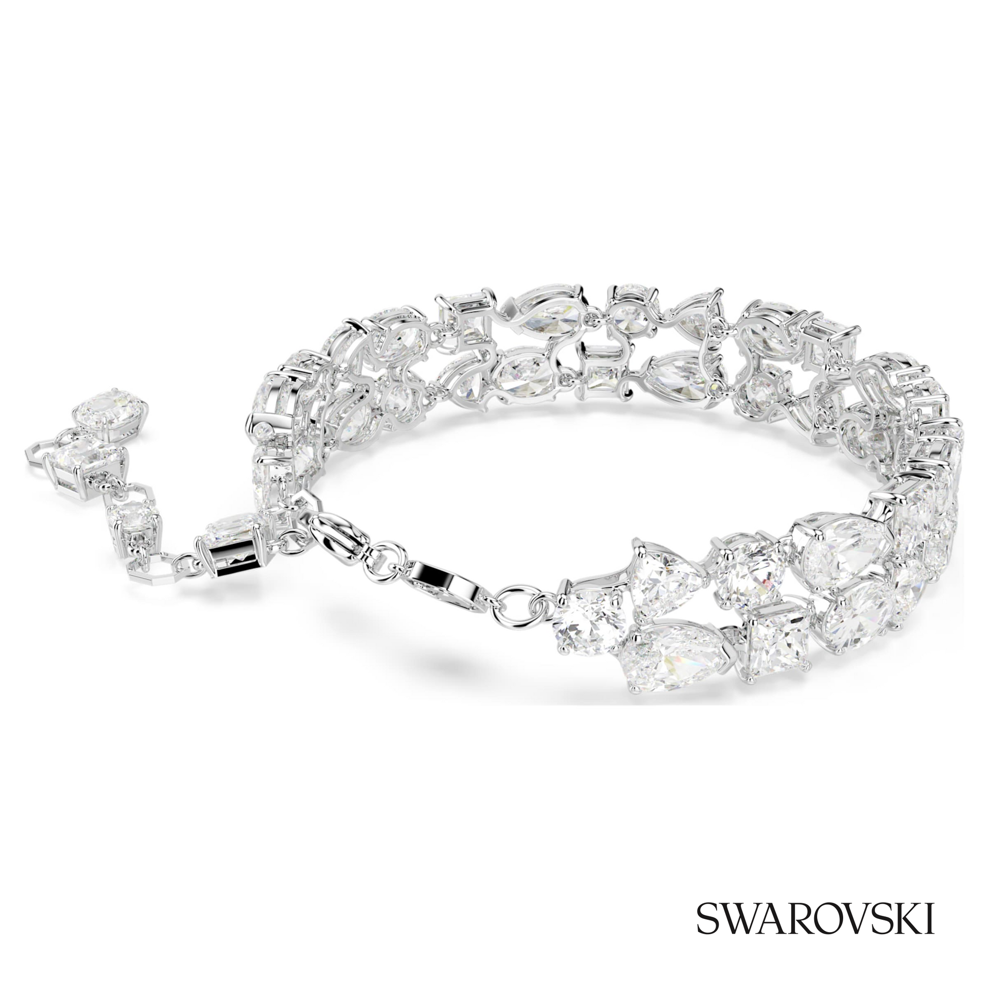 Swarovski Mesmera bracelet, Mixed cuts, White, Rhodium – item 5669927 image 4
