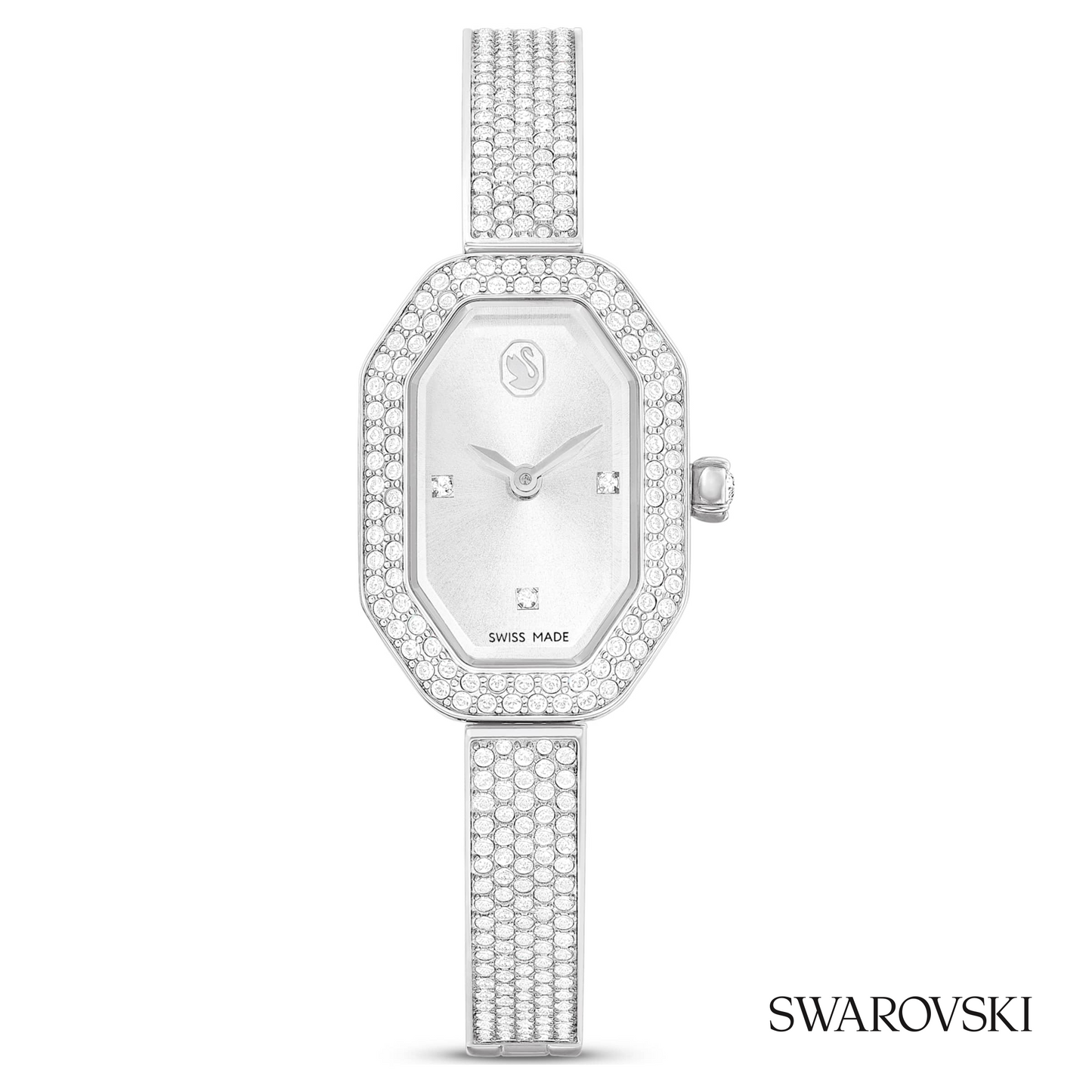 Dextera bangle watch, Swiss Made, Metal bracelet