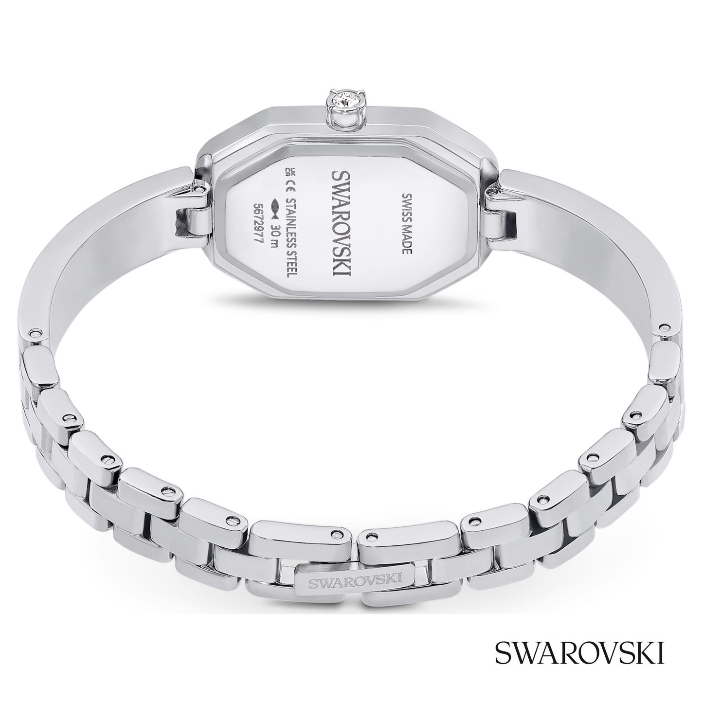 Dextera bangle watch, Swiss Made, Metal bracelet
