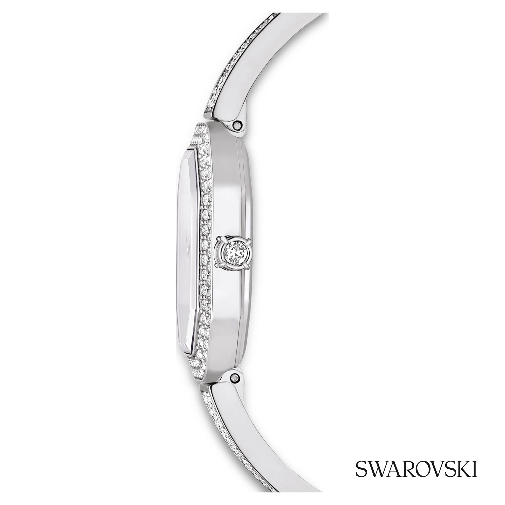 Dextera bangle watch, Swiss Made, Metal bracelet