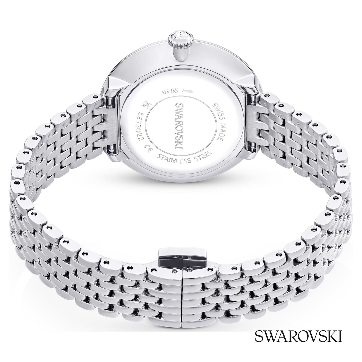 Matrix tennis 7-link watch, Swiss Made, Metal bracelet
