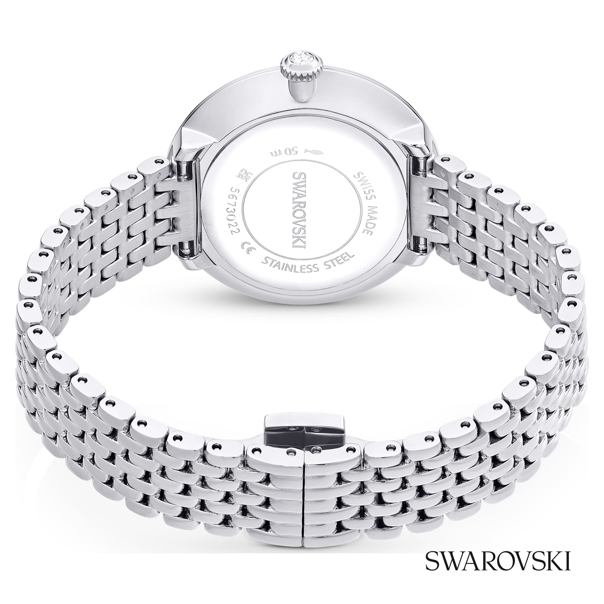 Matrix tennis 7-link watch, Swiss Made, Metal bracelet