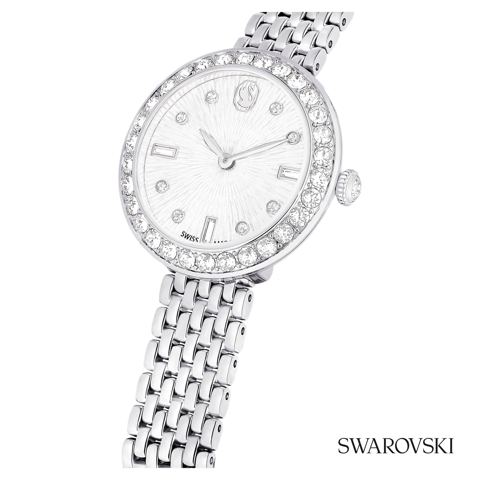 Matrix tennis 7-link watch, Swiss Made, Metal bracelet