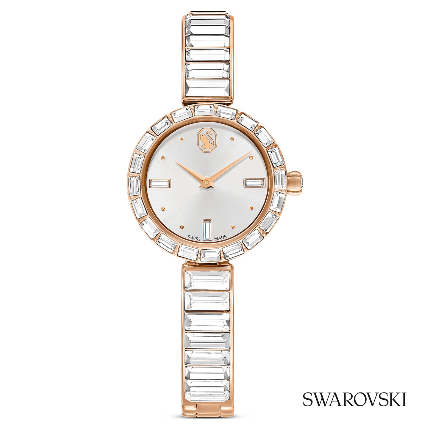 Matrix bangle watch, Swiss Made, Crystal bracelet