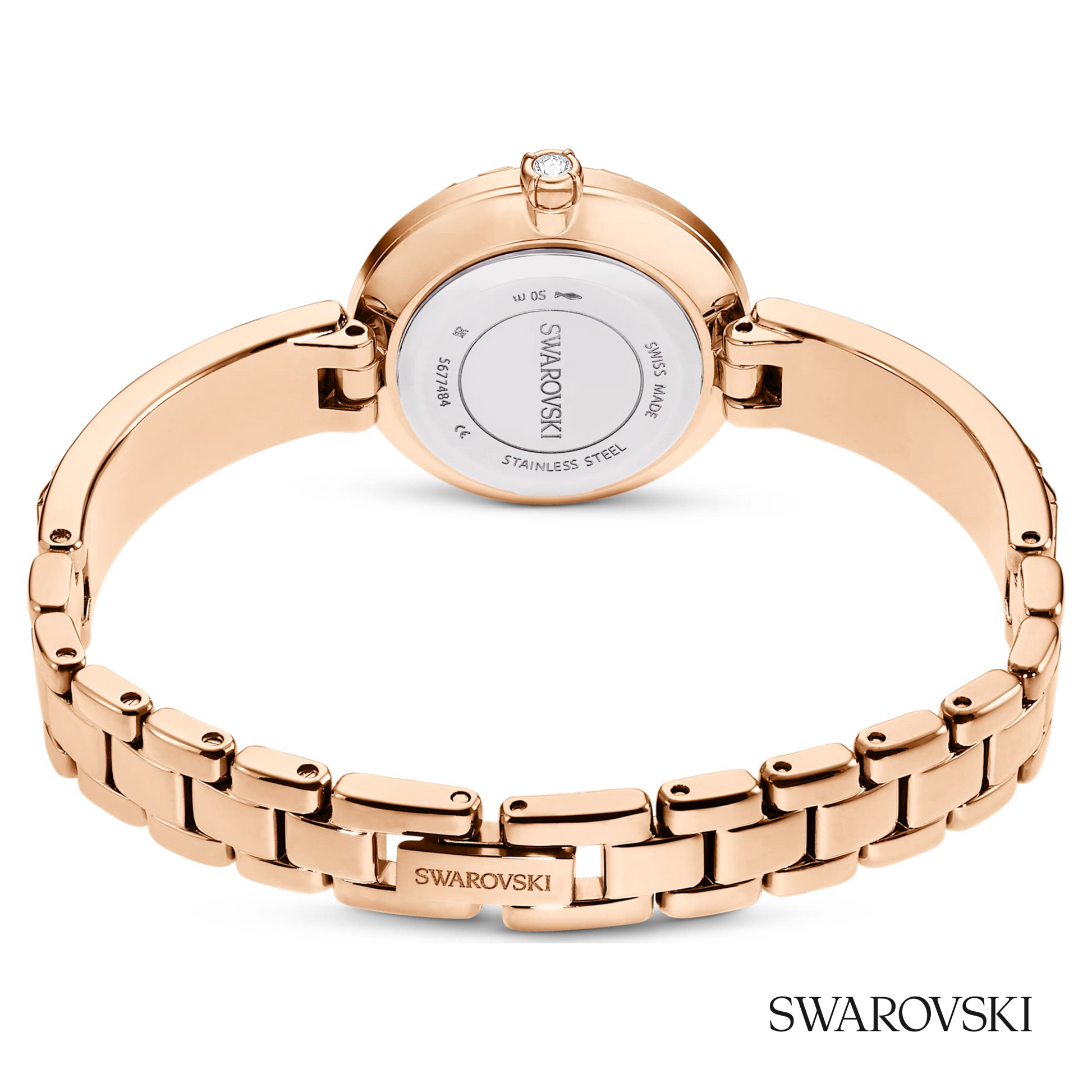 Matrix bangle watch, Swiss Made, Crystal bracelet
