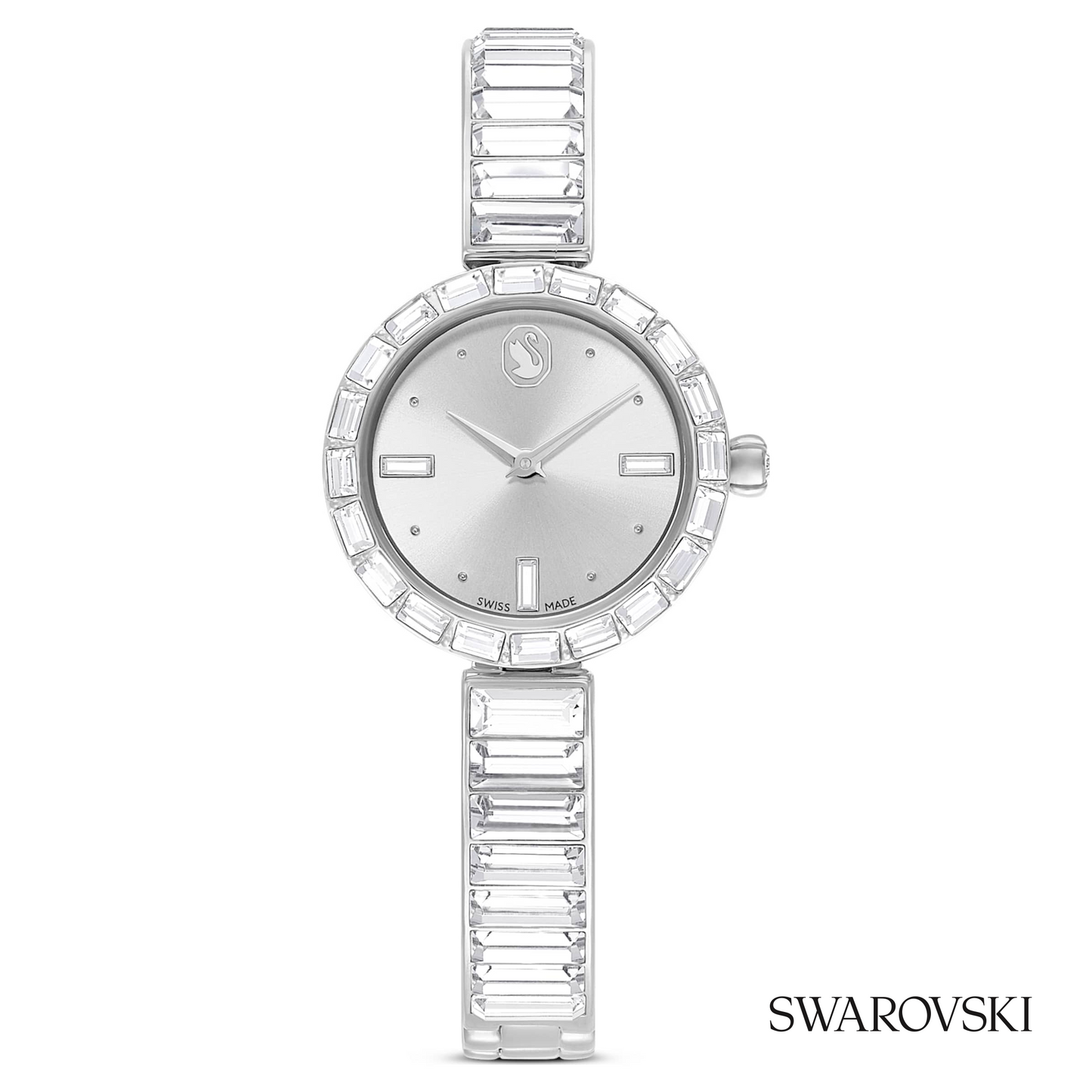 Matrix bangle watch, Swiss Made, Crystal bracelet