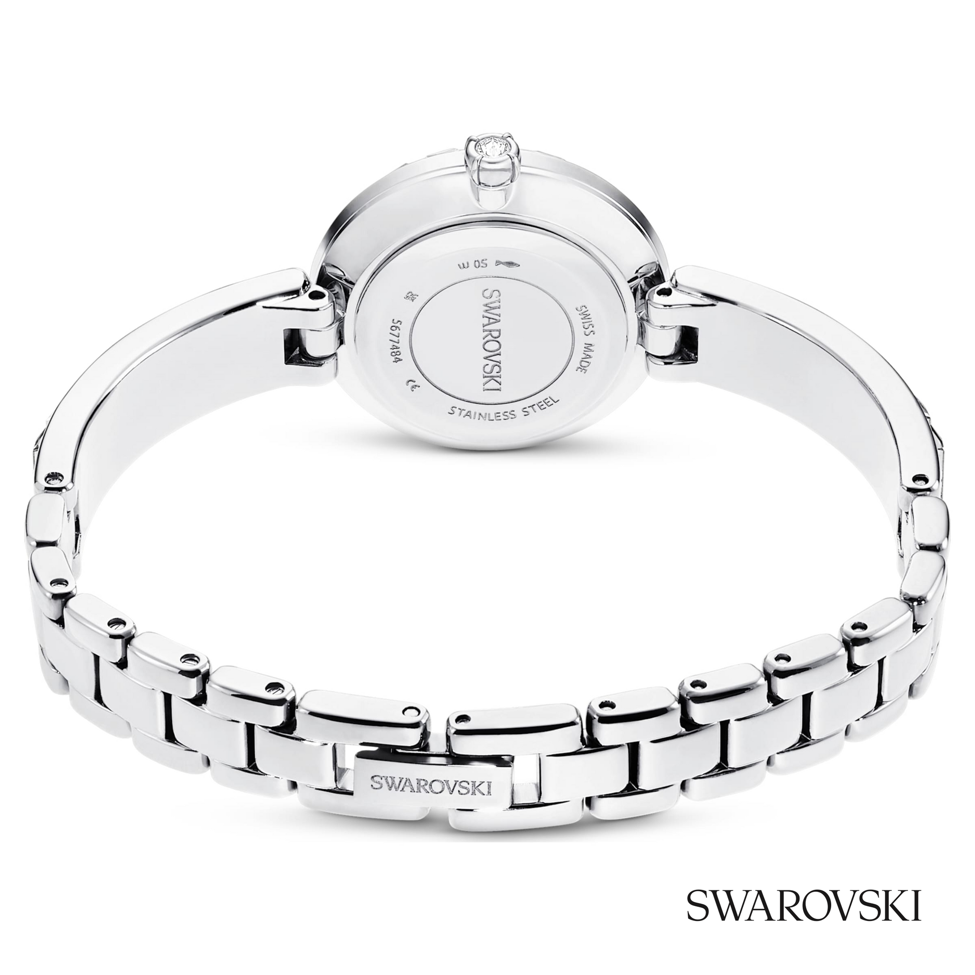 Matrix bangle watch, Swiss Made, Crystal bracelet