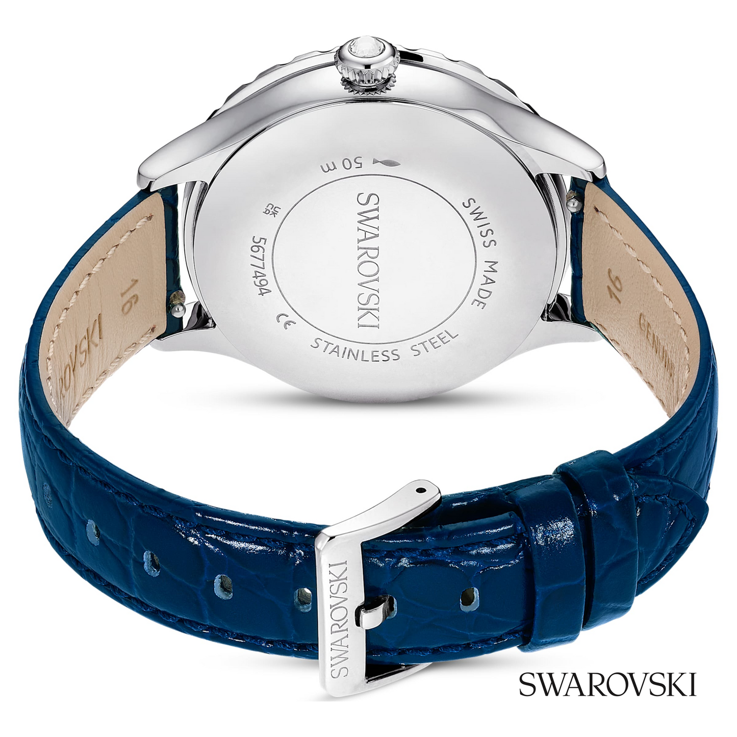 Octea moon watch, Swiss Made, Moon, Leather strap