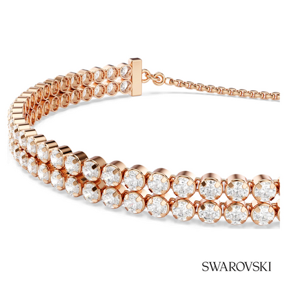 Swarovski Matrix Tennis bracelet, Round cut, White, 18K – item 5677823 image 2