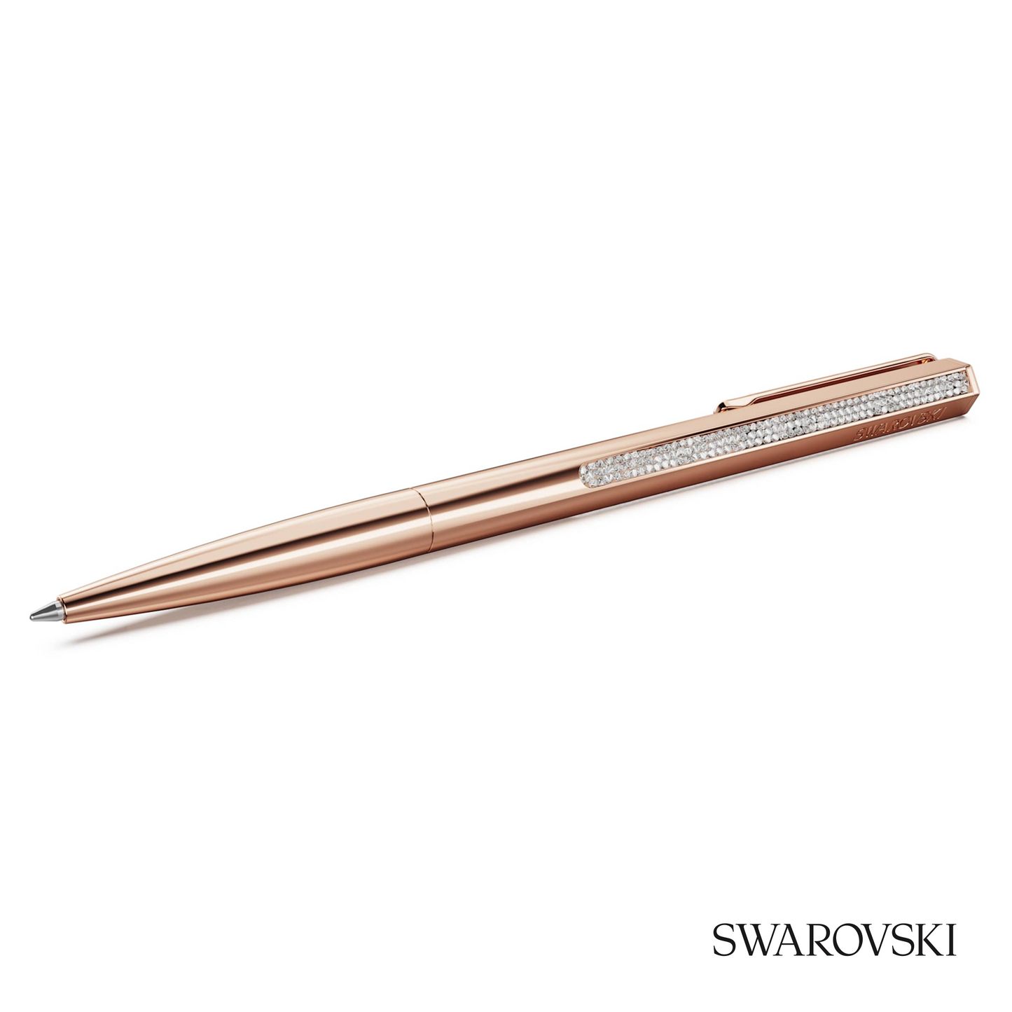 Swarovski Shimmer Ballpoint Pen, Rose Gold Tone, Crystals / Gold Tone Plated / Rose Gold Tone Plated