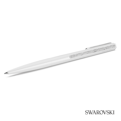 Swarovski Shimmer Ballpoint Pen, White Lacquered, Crystals / Lacquered
