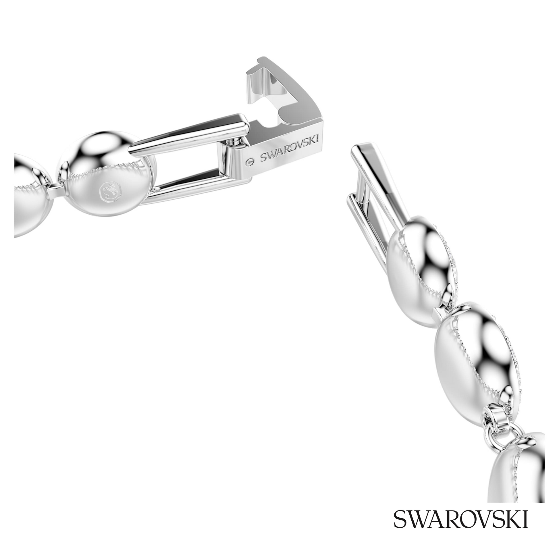 Swarovski Una Angelic bracelet, Round cut, White, Rhodium – item 5682279 image 3
