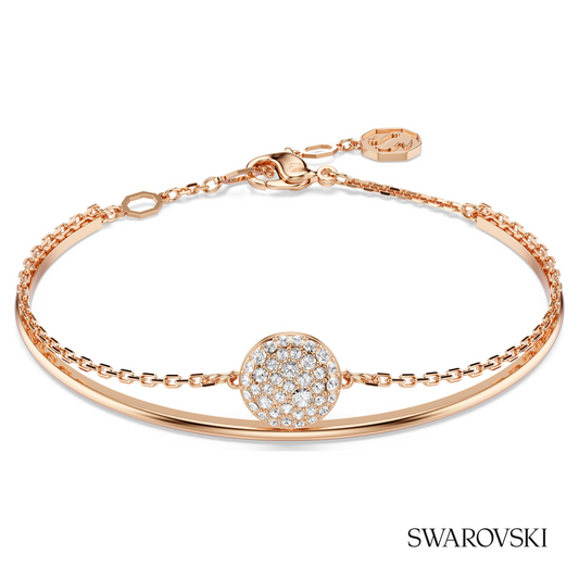 Sublima bangle, White, 18K rose gold finish – item 5683452