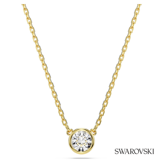Imber pendant, Round cut, White, 18K gold finish – item 5684511