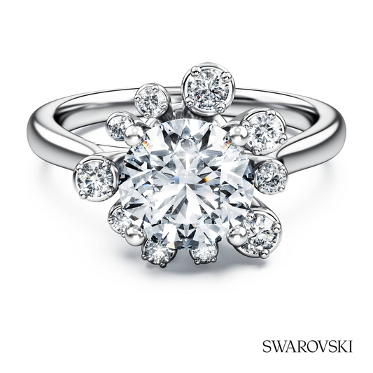 Galaxy ring, Lab-grown diamonds 2 ct tw, Round shape, 14K white gold – item 5684735