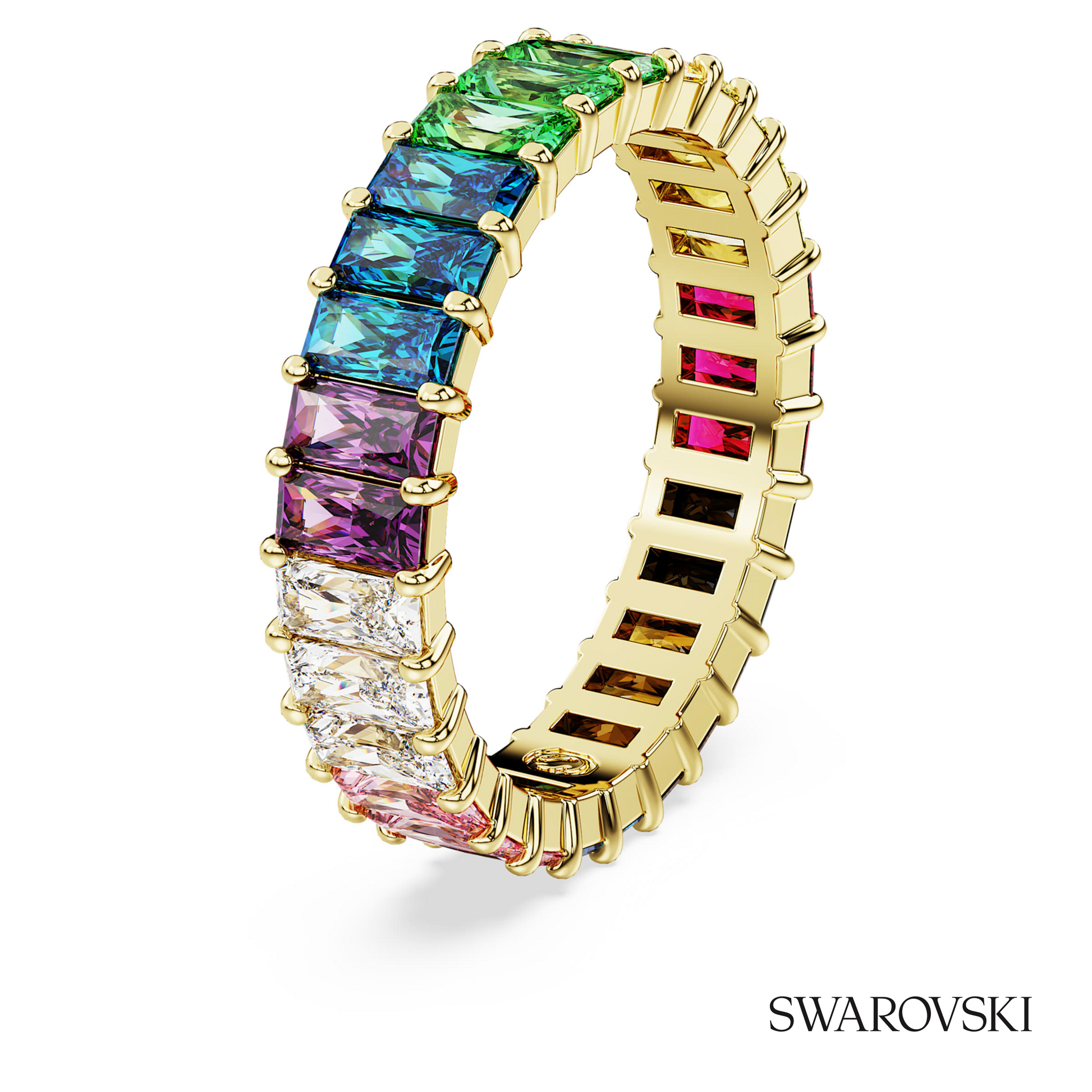 Swarovski Matrix ring, Baguette cut, Multicolored, 18K – item 5685653 image 2