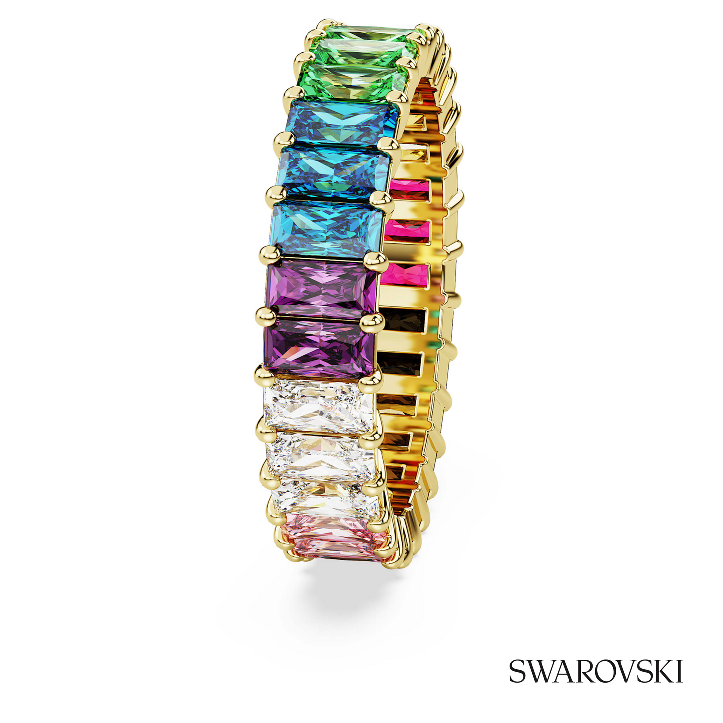 Swarovski Matrix ring, Baguette cut, Multicolored, 18K – item 5685653 image 3