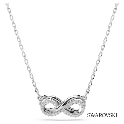 Hyperbola pendant, Pave, Infinity, White, Rhodium plated – item 5687265
