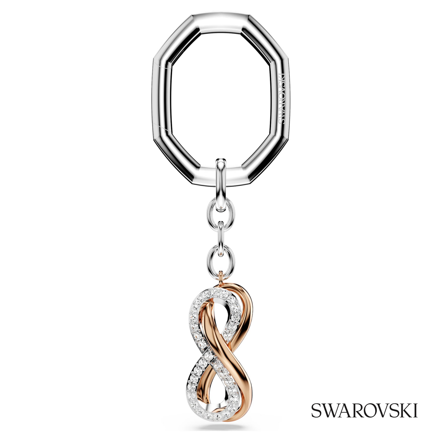 Swarovski Key ring, Infinity, White, Mixed metal finish – item 5687996