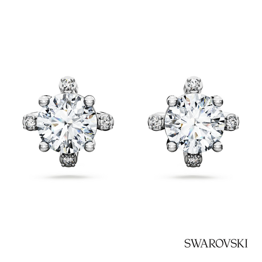 Galaxy stud earrings, Lab-grown diamonds 2.1 ct tw, Round shape, 14K white gold – item 5688504