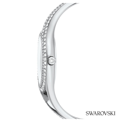 Hyperbola bangle watch, Swiss Made, Metal bracelet
