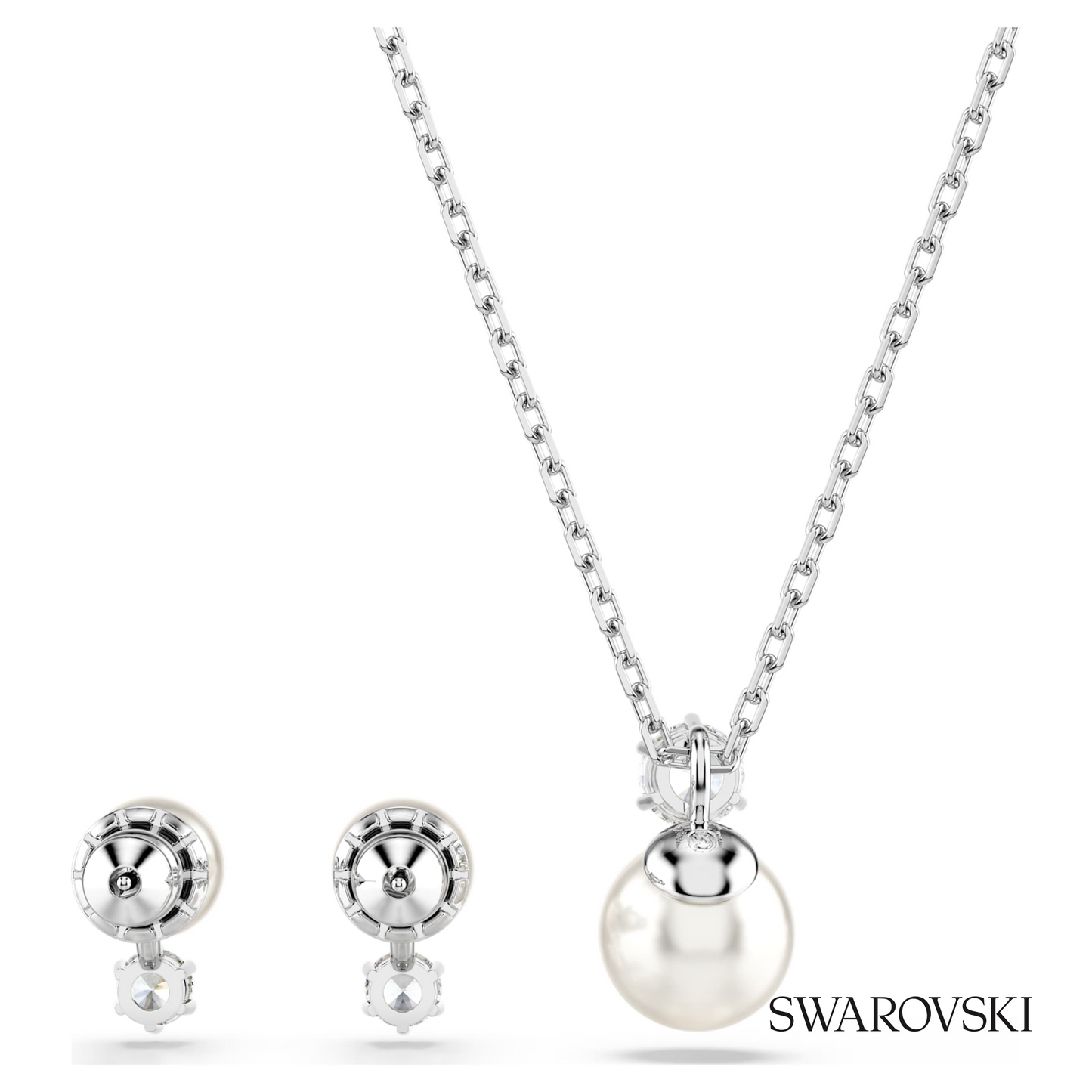 Swarovski Matrix set, Crystal pearl, Round cut, White – item 5689624 image 4