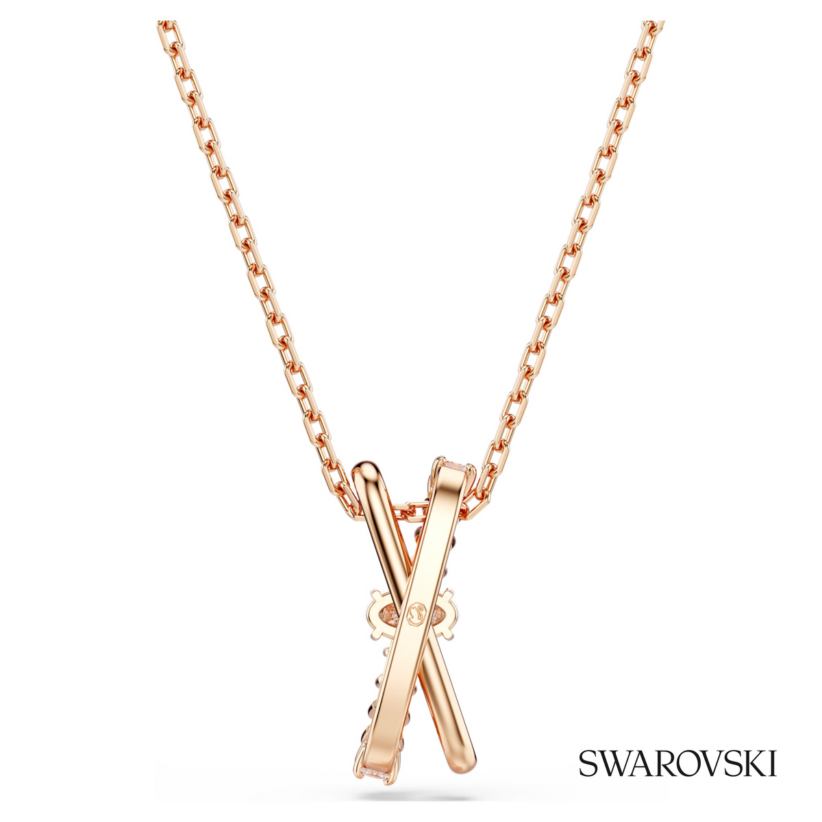 Hyperbola pendant, Mixed cuts, Twist, White, 18K rose gold finish – item 5689788 – view 4