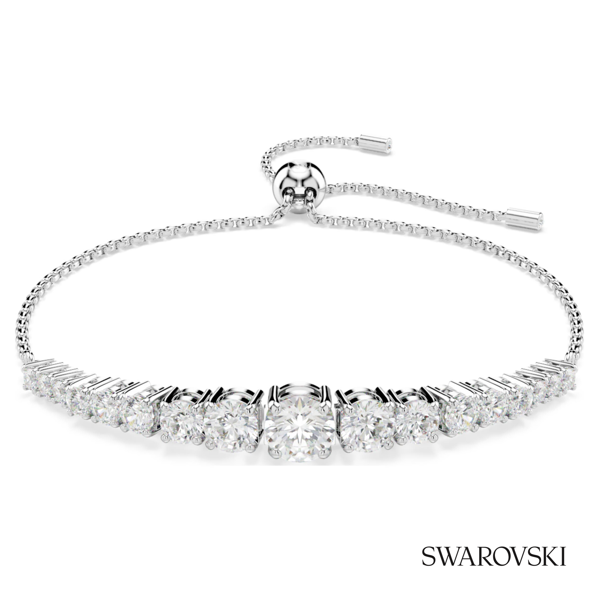 Swarovski Matrix bracelet, Gradient of round cuts, White – item 5690677 image 5