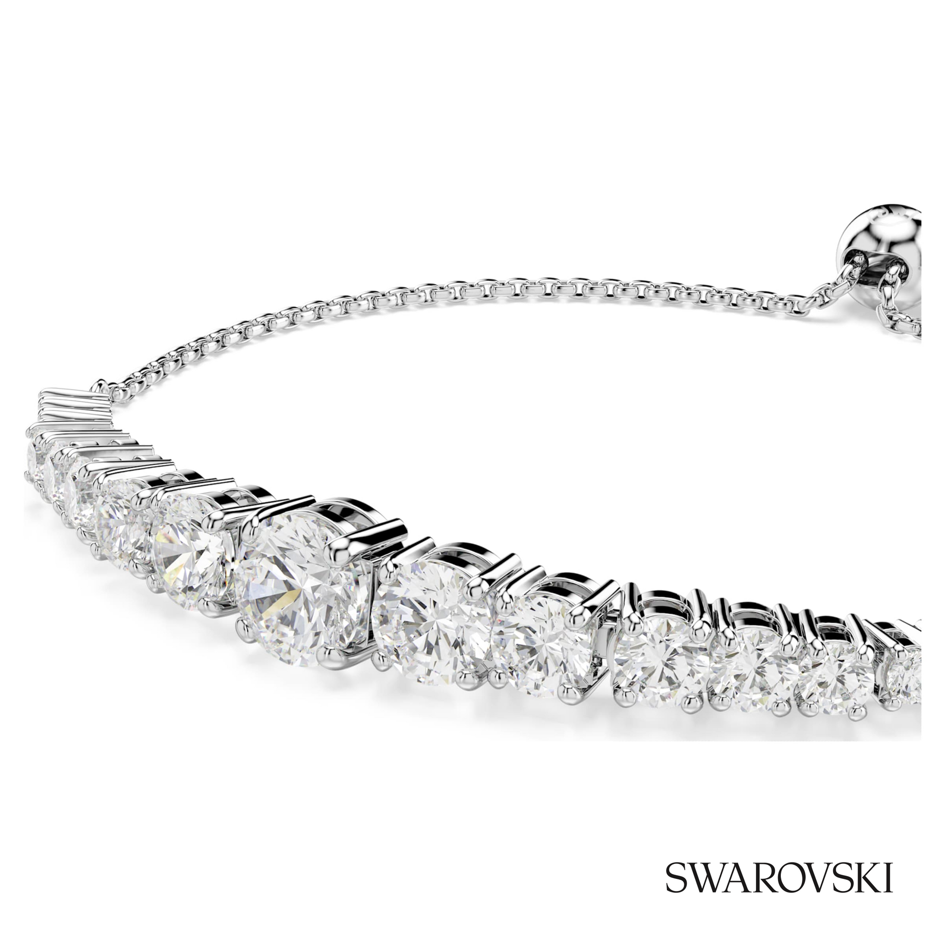 Swarovski Matrix bracelet, Gradient of round cuts, White – item 5690677 image 2
