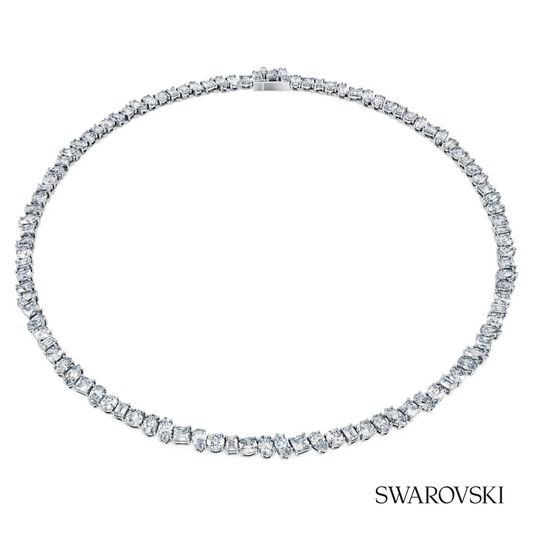 Galaxy Tennis necklace, Lab-grown diamonds 47.27 ct tw, Mixed shapes, 18K white gold – item 5691881