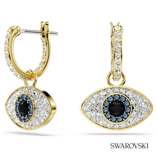 Symbolica drop earrings, Evil eye, Blue, 18K gold finish – item 5692163