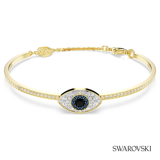 Symbolica bangle, Evil eye, Blue, 18K gold finish – item 5692171