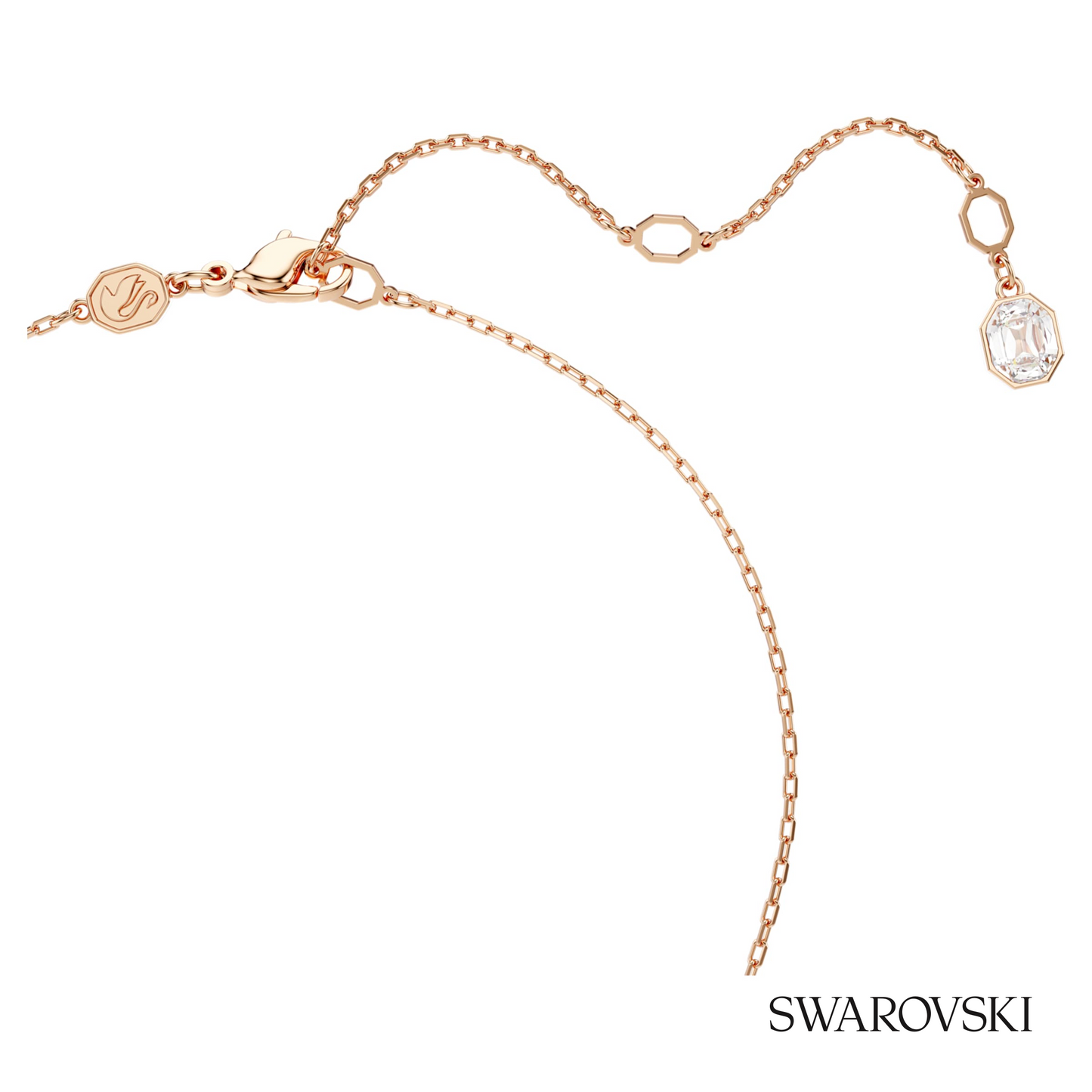 Swarovski Dextera pendant, Round cut, White, 18K rose gold – item 5692257 image 3