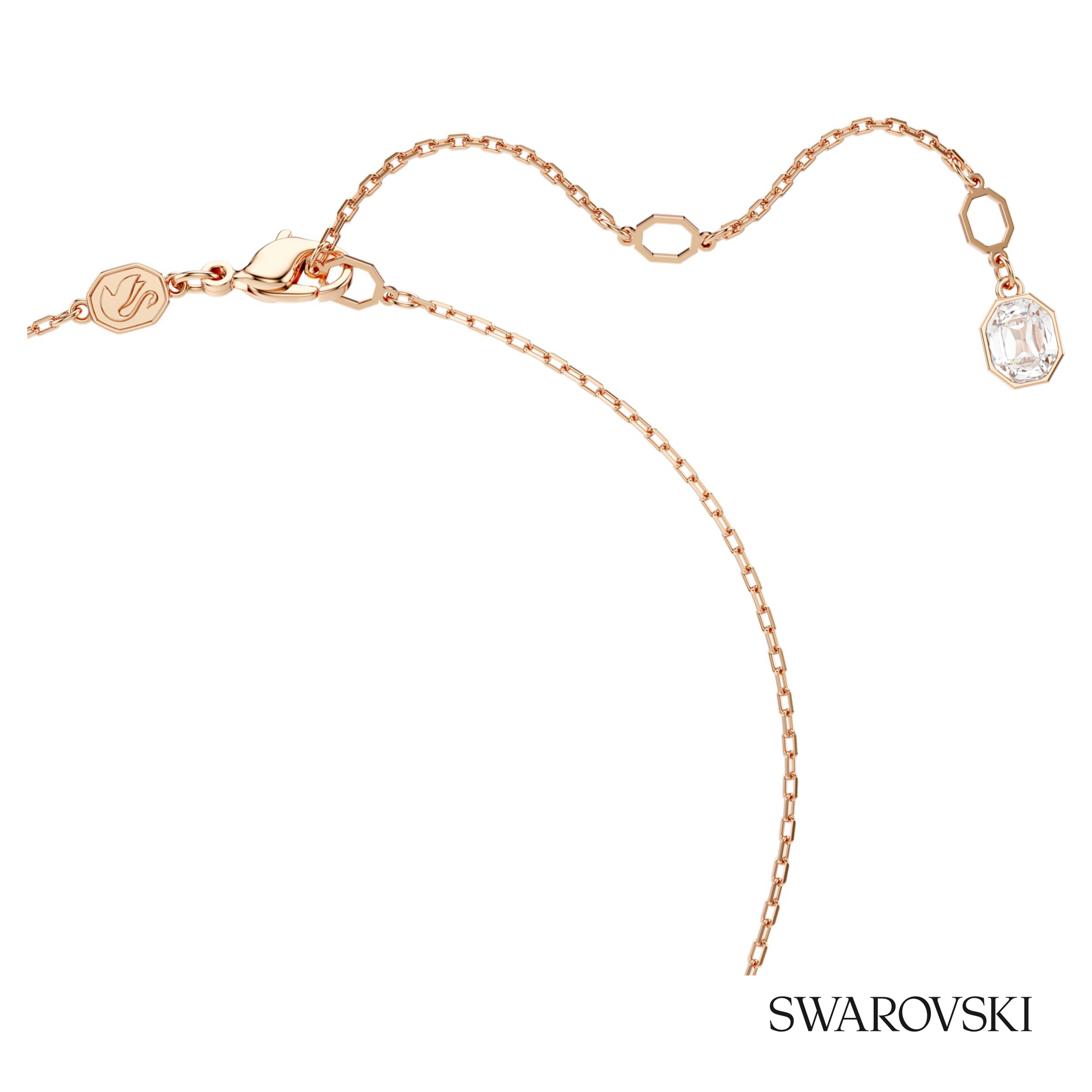 Swarovski Dextera pendant, Round cut, White, 18K rose gold – item 5692257 image 3