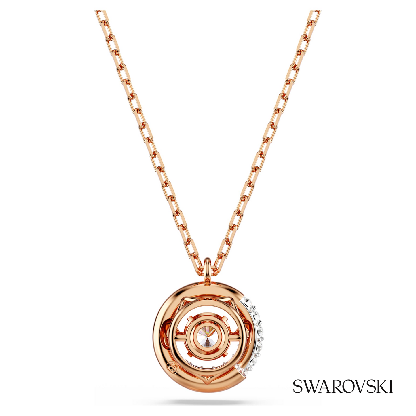 Swarovski Dextera pendant, Round cut, White, 18K rose gold – item 5692257 image 4
