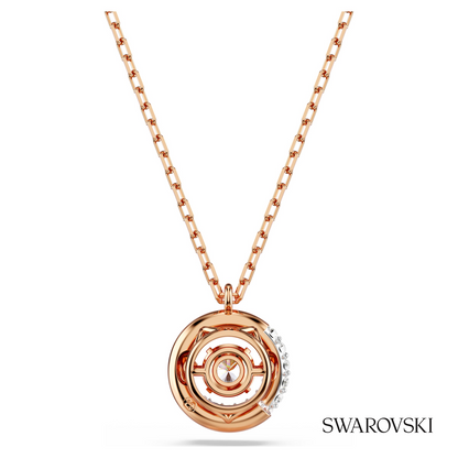 Swarovski Dextera pendant, Round cut, White, 18K rose gold – item 5692257 image 4
