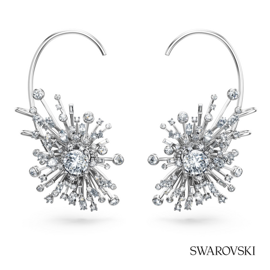 Galaxy earrings, Lab-grown diamonds 14.67 ct tw, Mixed shapes, 18K white gold – item 5692690