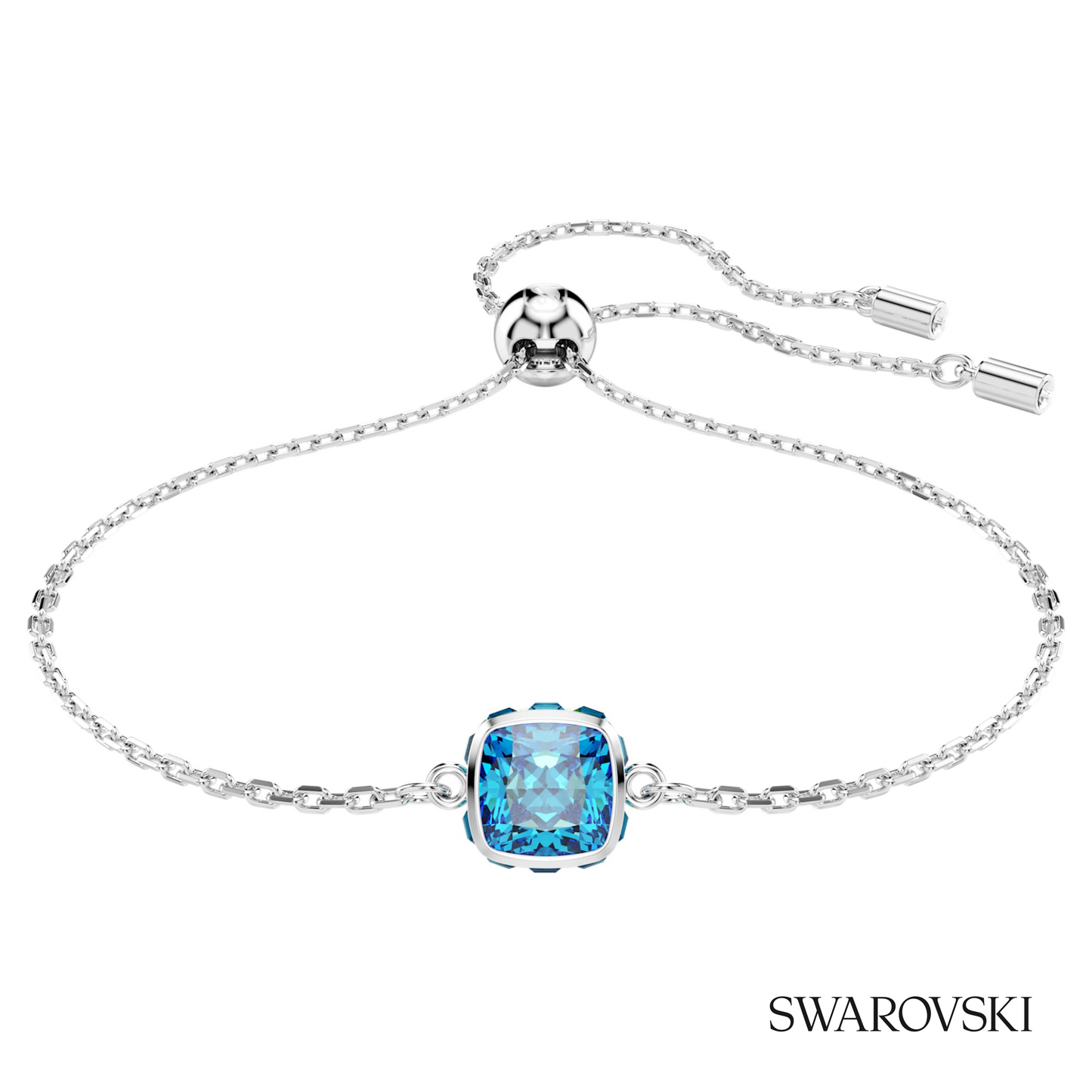 Swarovski Birthstone bracelet, Square cut, December, Blue – item 5692880