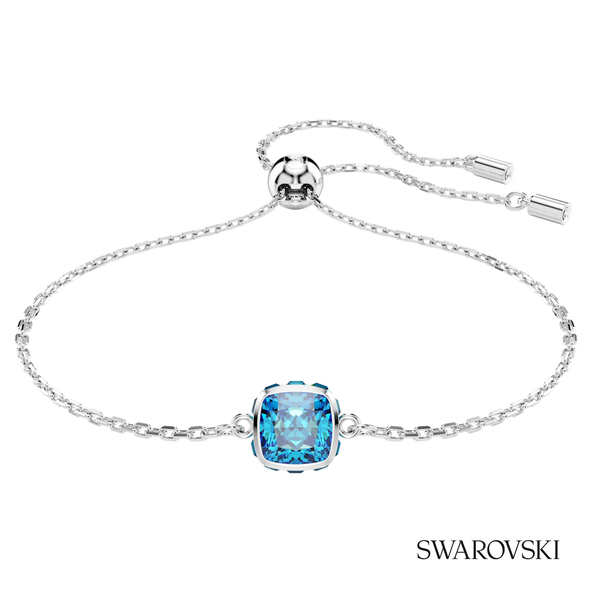 Swarovski Birthstone bracelet, Square cut, December, Blue – item 5692880