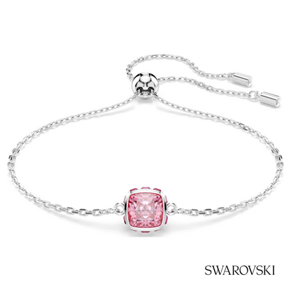 Swarovski Birthstone bracelet, Square cut, October, Pink – item 5692883 image 5