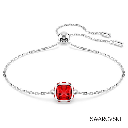 Swarovski Birthstone bracelet, Square cut, July, Red – item 5692885