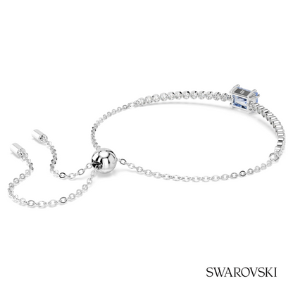 Swarovski Matrix bracelet, Mixed cuts, Blue, Rhodium plated – item 5693412 image 4