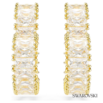 Swarovski Matrix hoop earrings, Baguette cut, Motif – item 5693512 image 2