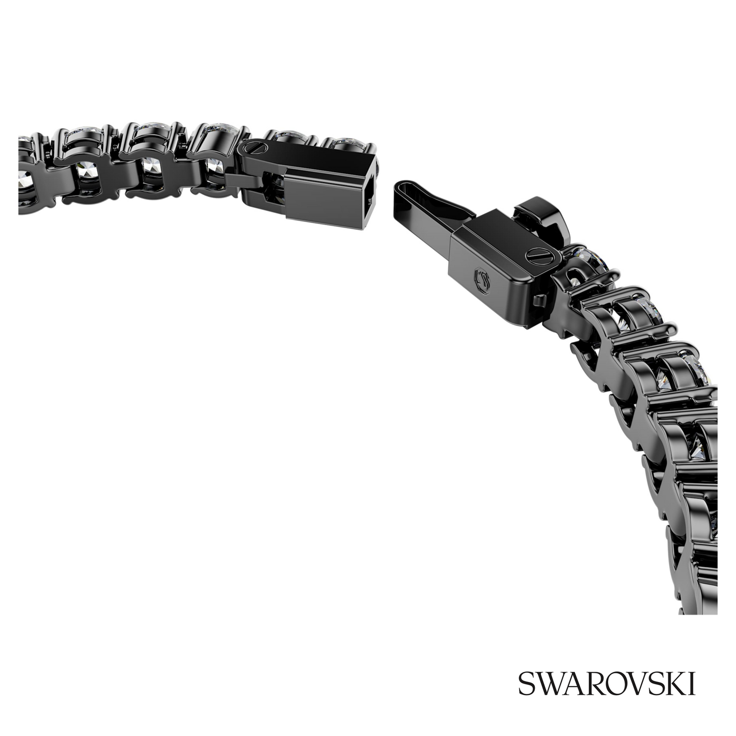 Swarovski Matrix Tennis bracelet, Round cut, Gray – item 5693927 image 3