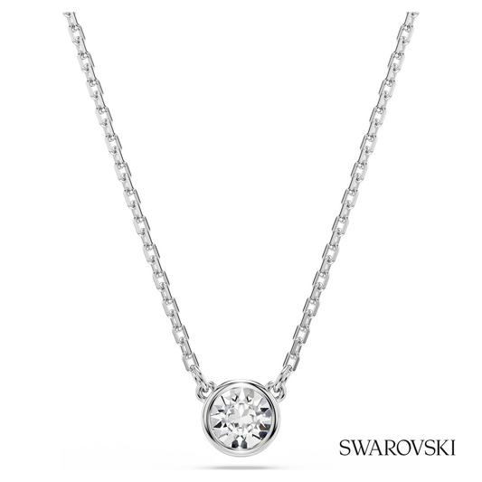 Imber pendant, Round cut, White, Rhodium plated – item 5696039