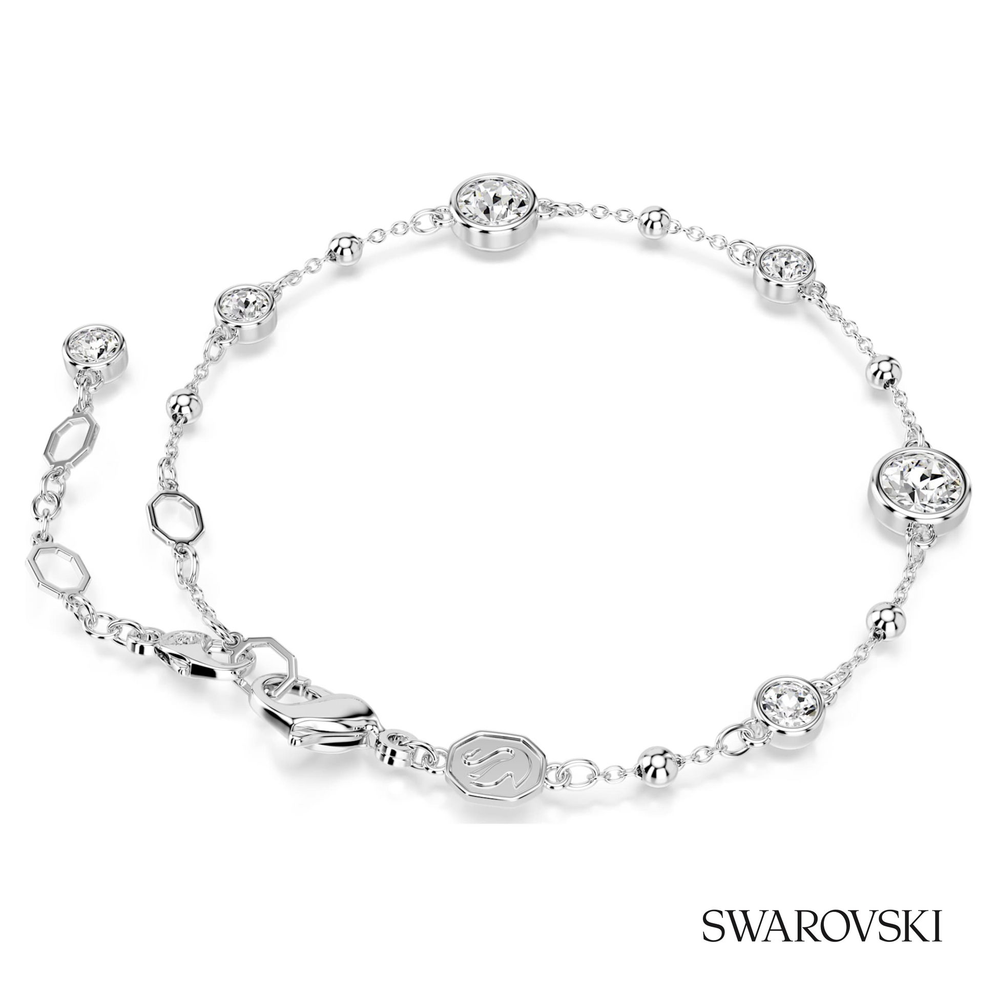 Swarovski Imber bracelet, Round cut, White, Rhodium plated – item 5696079 image 4