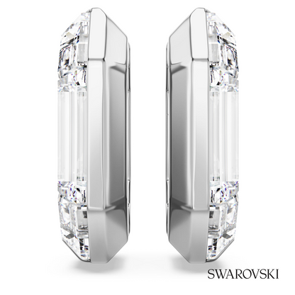 Swarovski Lucent hoop earrings, Octagon shape, Small, White – item 5696289 image 2