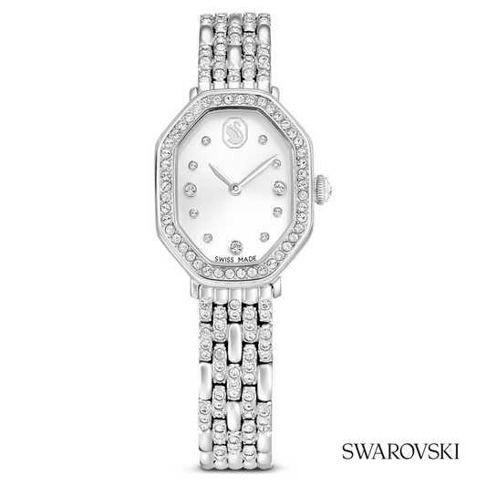 Dextera octagon watch, Swiss Made, Metal bracelet