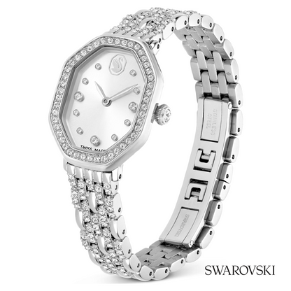 Dextera octagon watch, Swiss Made, Metal bracelet